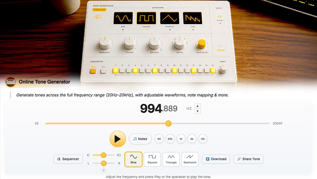 Online Tone Generator