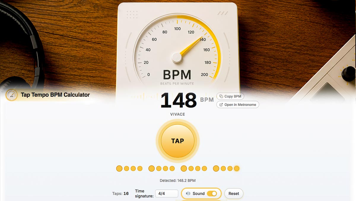 Tap Tempo BPM Calculator & Counter