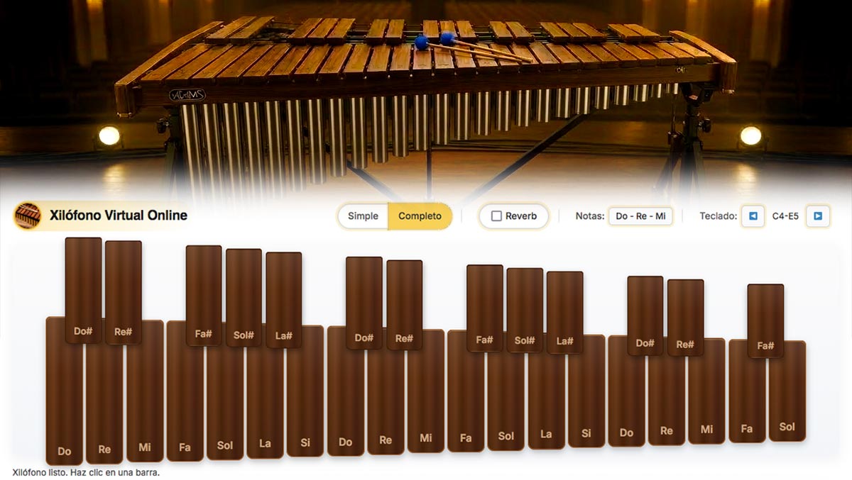 Xilófono virtual online